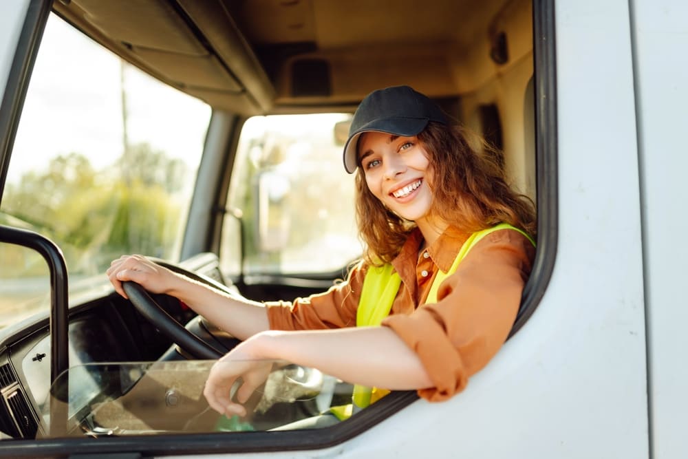 sofer camion femeie